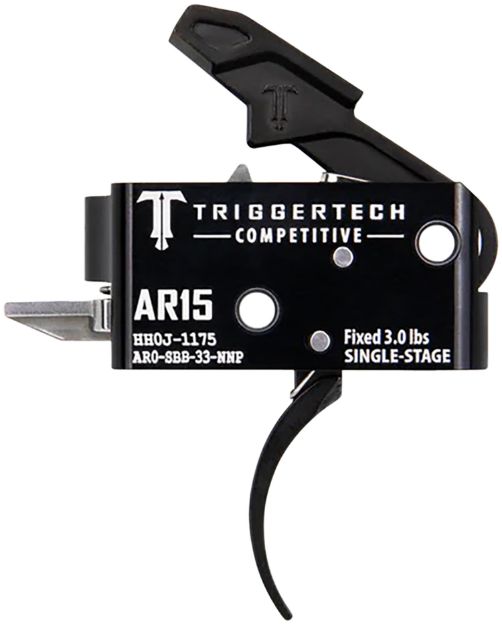 Picture of Triggertech Ar-15 Single Stage Black Competitive Pro Curved