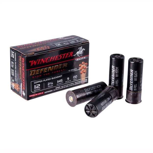 Picture of Winchester Defender 12Ga 2.75" 00 Buck 9 Pellets 10Rd 10Bx/Cs