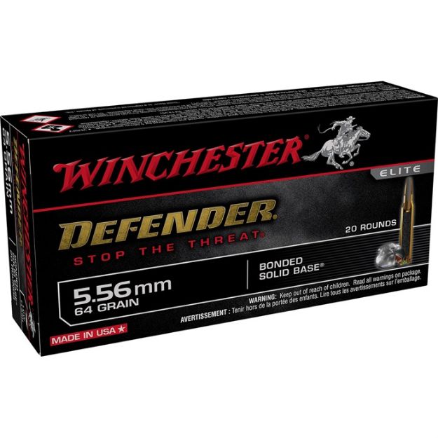 Picture of Winchester Defender 223 Rem 64Gr Bonded 20Rd 10Bx/Cs