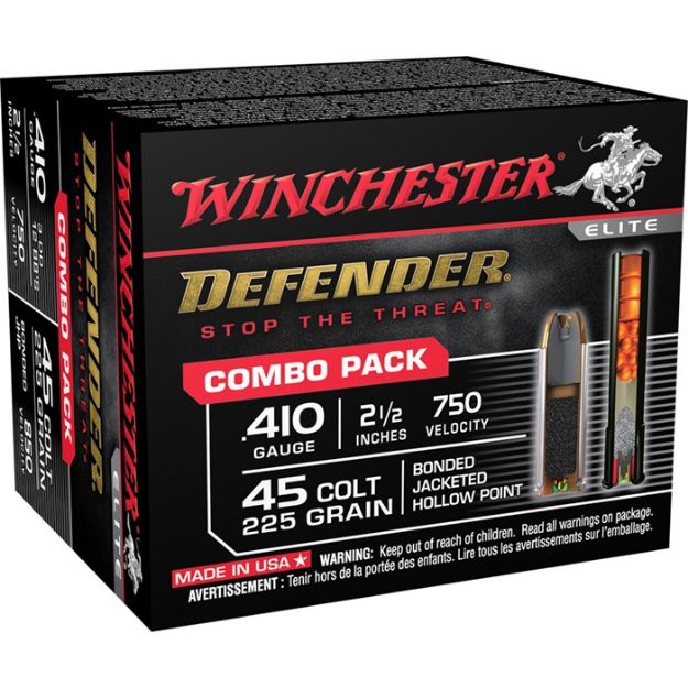 Picture of Winchester Pdx Defender 410/45 Combo Pack 20Rd 10Bx/Cs