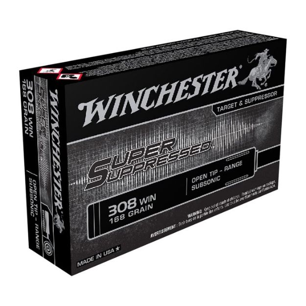 Picture of Winchester Super Suppressed 308 Win 185Gr Fmj 20Rd 10Bx/Cs