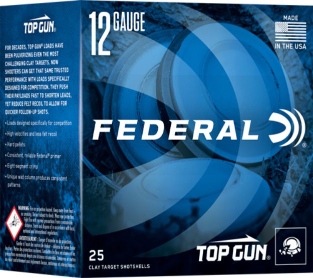 Picture of Federal Top Gun 12Ga 1Oz #8 1250Fps 250Rd Case Lot