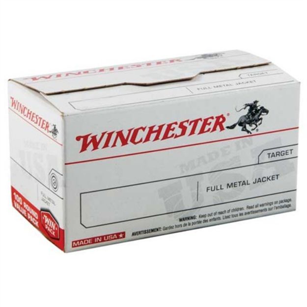 Picture of Winchester Usa 380 Acp 95Gr Fmj-Rn 100Rd Value Pack 5Bx/Cs