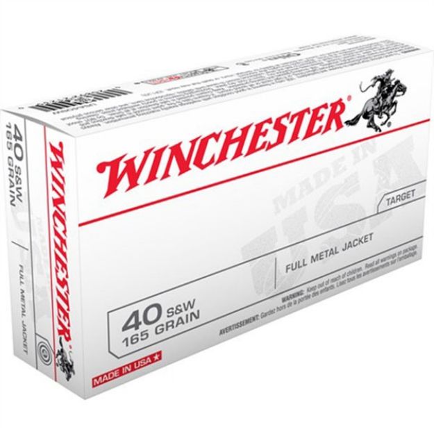 Picture of Winchester Usa 40 Sw 165Gr Fmj Truncated Cone 50Rd 10Bx/Cs