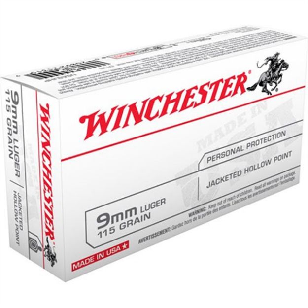 Picture of Winchester Defense 9Mm Luger 115Gr Jhp 50Rd 10Bx/Cs