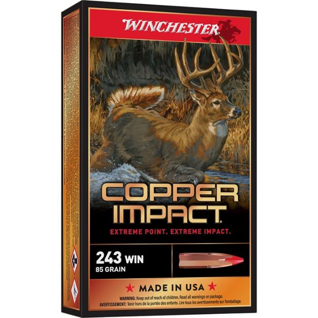 Picture of Winchester Copper Impact 243 Win 85Gr 20Rd 10Bx/Cs
