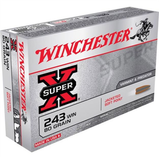 Picture of Winchester Super-X 243 Win 80Gr Jsp 20Rd 10Bx/Cs