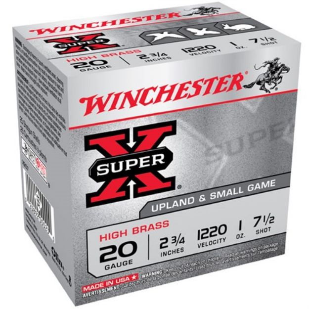 Picture of Winchester Super-X 20Ga 2.75" 1Oz #7.5 1220Fps 25Rd 10Bx/Cs