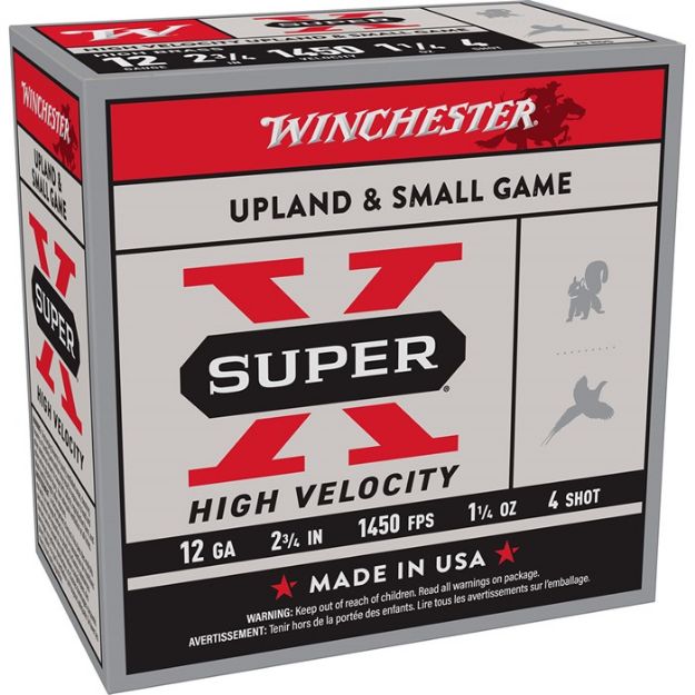 Picture of Winchester Super-X 12Ga 2.75" 1-1/4Oz #4 1450Fps 25Rd 10Bx/C