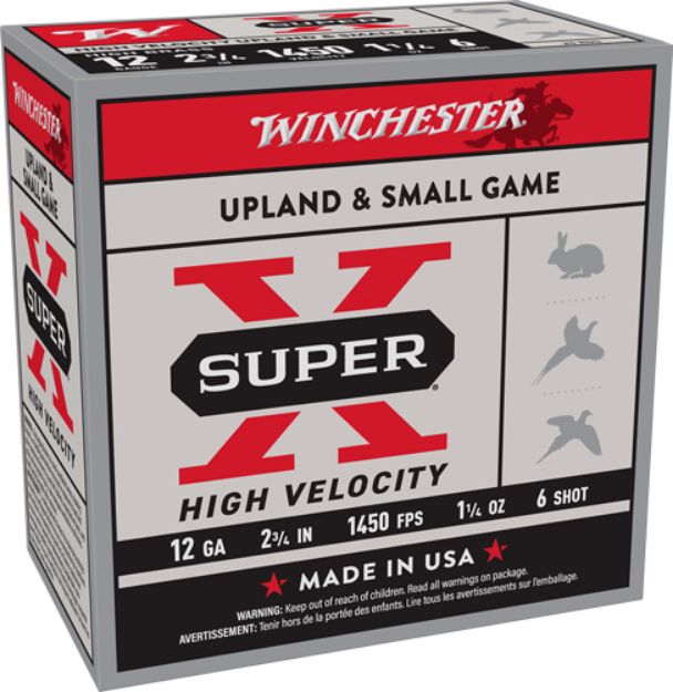 Picture of Winchester Super-X 12Ga 2.75" 1-1/4Oz #6 1450Fps 25Rd 10Bx/C