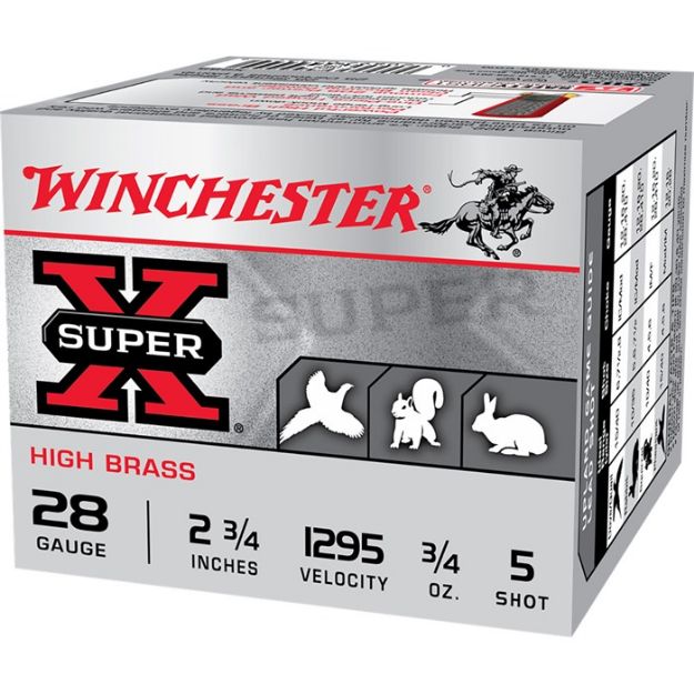 Picture of Winchester Super-X 28Ga 2.75" 3/4Oz #5 1295Fps 25Rd 10Bx/Cs
