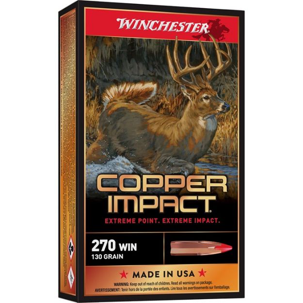 Picture of Winchester Copper Impact 270 Win Xp 130Gr 20Rd 10Bx/Cs