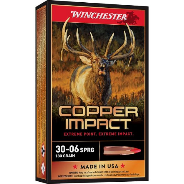 Picture of Winchester Copper Impact 30-06 180Gr 20Rd 10Bx/Cs