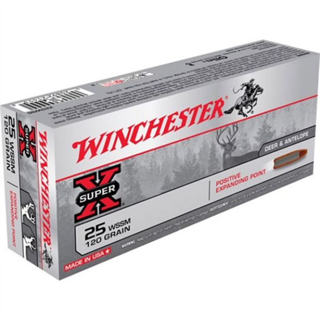Picture of Winchester Super-X 25 Wssm 120Gr Pos Exp Pnt 20Rd 10Bx/Cs