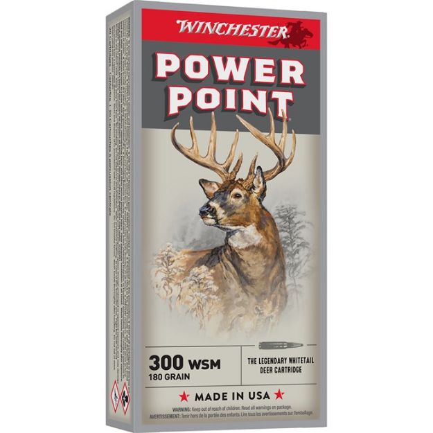 Picture of Winchester Super-X 300 Wsm 180Gr Power Point 20Rd 10Bx/Cs