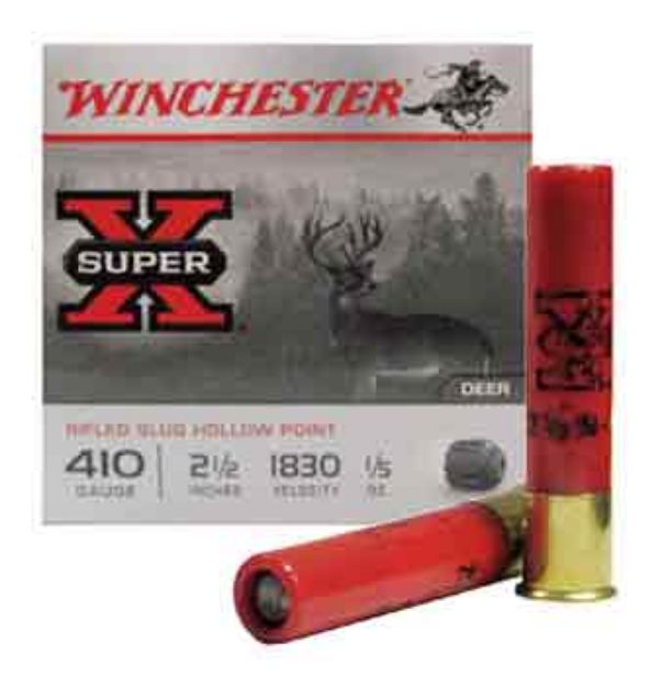 Picture of Winchester Super-X 410 2.5" 1/5Oz Rifled Slug 15Rd 10Bx/Cs