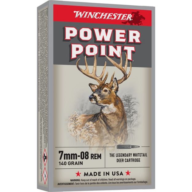 Picture of Winchester Super-X 7Mm-08 Rem 140Gr Power Point 20Rd 10Bx/Cs