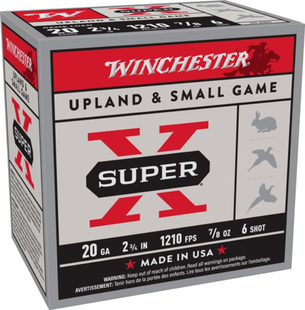 Picture of Winchester Super-X 20Ga 2.75" 7/8Oz #6 1210Fps 250Rd Case