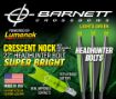 Picture of Lumenok Xbow Arrow 22" Barnett Headhunter Green Crescent 3Pk