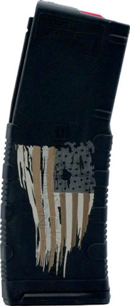 Picture of Black Rain Magazine Ar15 30Rd 5.56" Tattered Flag Etched