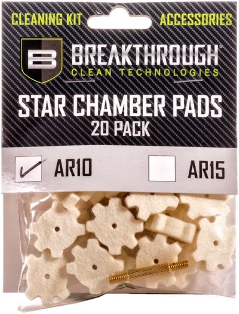 Picture of Breakthrough Ar-10 Star Chamber Pad 20 Pk W/ 8-32 Adtr