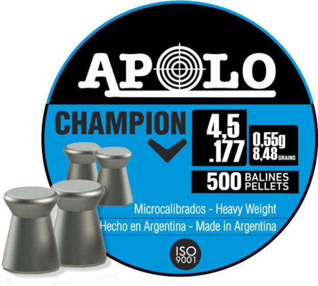 Picture of Hatsan Apolo 177 Champion 8.45 Grain 500 Pack
