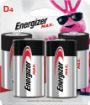 Picture of Energizer Max Batteries D 4-Pack
