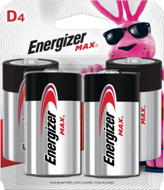 Picture of Energizer Max Batteries D 4-Pack