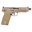 Picture of S&W M&P 5.7 No Thumb Safety 5" 2-22 Rd Mags Optic Cut Fde
