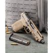 Picture of S&W M&P 5.7 No Thumb Safety 5" 2-22 Rd Mags Optic Cut Fde