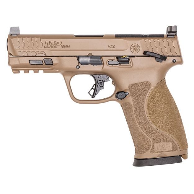 Picture of S&W M&P 10Mm M2.0 4" Fs 15-Shot Armornite W/Safety Fde