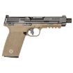 Picture of S&W M&P 5.7 No Thumb Safety 5" 2-22 Rd Mags Optic Cut Fde/Blk