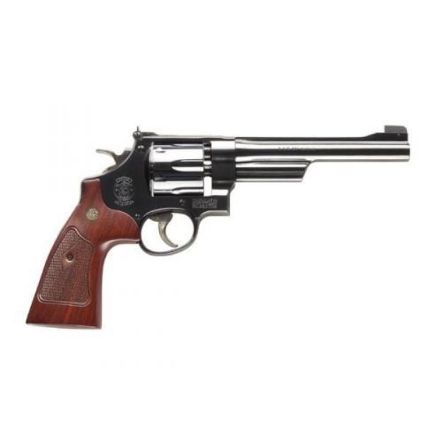 Picture of S&W 27 Classic 357Mag 6.5" As Blued Checkered Wood Grips