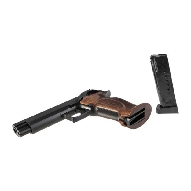 Picture of Sig P210 Target 9Mm 5" Adj Sgt (2)8Rd Walnut Grip Blued