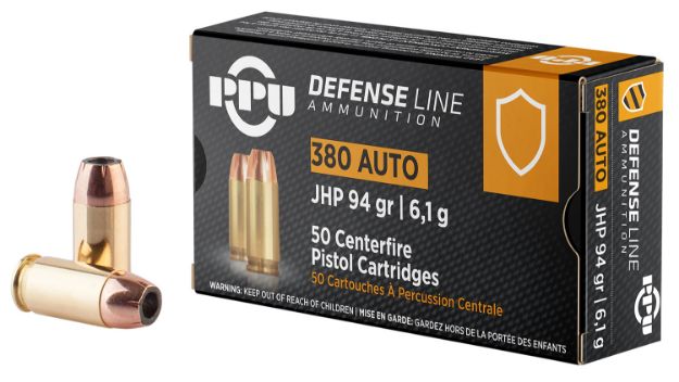 Picture of PPU 380ACP JHP 94GR 50/1000