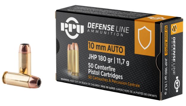 Picture of PPU 10MM JHP 180GR 50/500