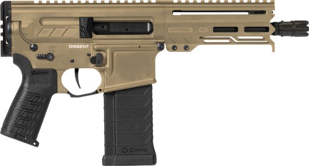 Picture of Cmmg Pistol Dissent Mk4 5.7X28 Mm 6.5" 32Rd Coyote Tan
