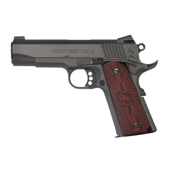 Picture of Colt Combat Commander 45Acp 4.25" 8Rd Blued G10 Grips