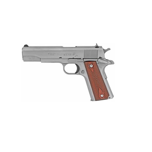 Picture of Colt Government 1911 38 Super 5" 9Rd Stainless Rosewood