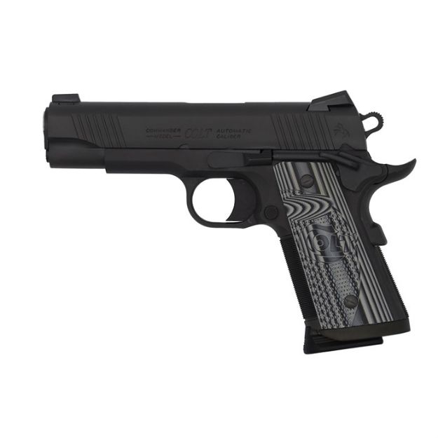 Picture of Colt Combat Unit 45Acp 4.25" 8Rd Anodize Black Gray Grips