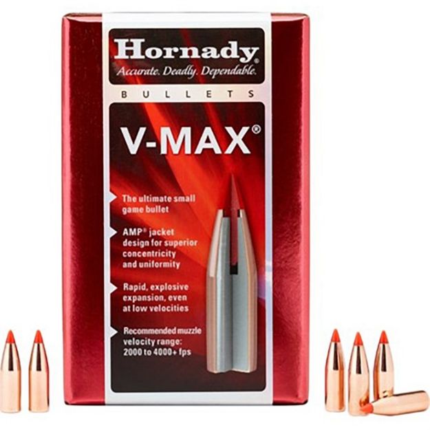 Picture of Hornady Bullets 17 Cal .172 20Gr V-Max 100Ct 40Bx/Cs