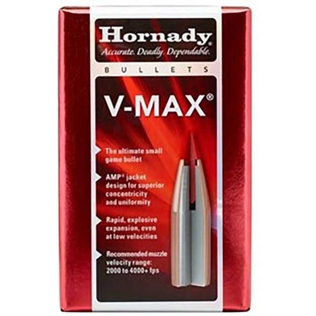 Picture of Hornady Bullets 6Mm .243 75Gr V-Max 100Ct 40Bx/Cs