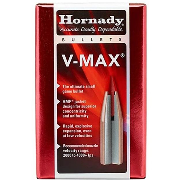 Picture of Hornady Bullets 6Mm .243 87Gr V-Max 100Ct 25Bx/Cs