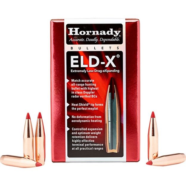 Picture of Hornady Bullets 25Cal. .257 110Gr. Eld-X 100Ct 25Bx/Cs