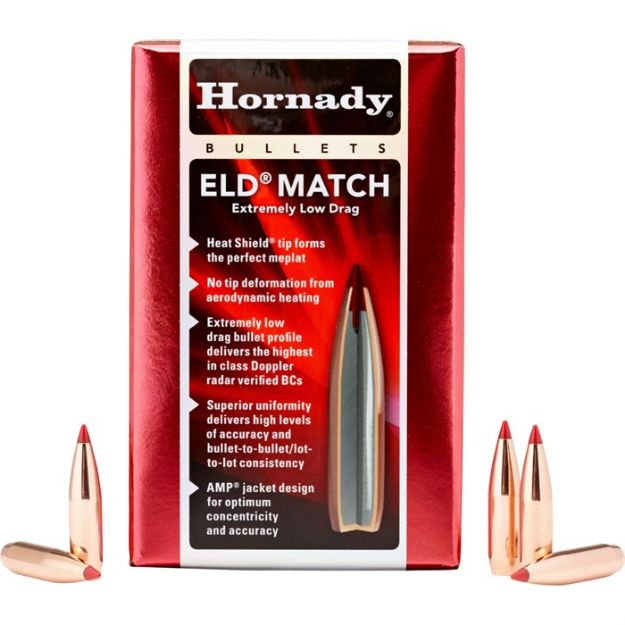 Picture of Hornady Bullets 25Cal .257 134Gr. Eld Match 100Ct