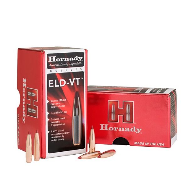 Picture of Hornady Bullets 6.5Mm .264 100Gr. Eld-Vt 100Ct 15Bx/Cs