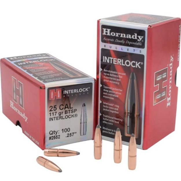 Picture of Hornady Bullets 25 Cal .257 117Gr Jsp-Bt 100Ct 25Bx/Cs