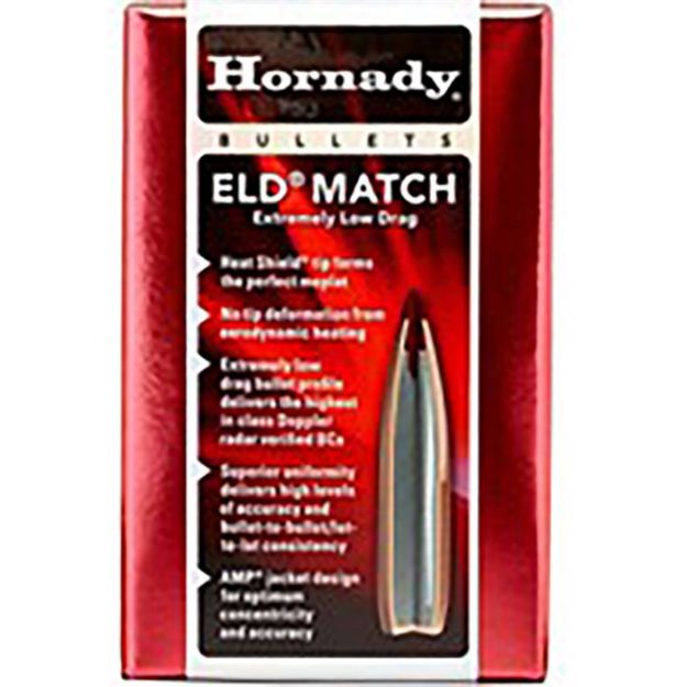 Picture of Hornady Bullets 6.5Mm .264 120Gr Eld-Match 100Ct 25Bx/Cs