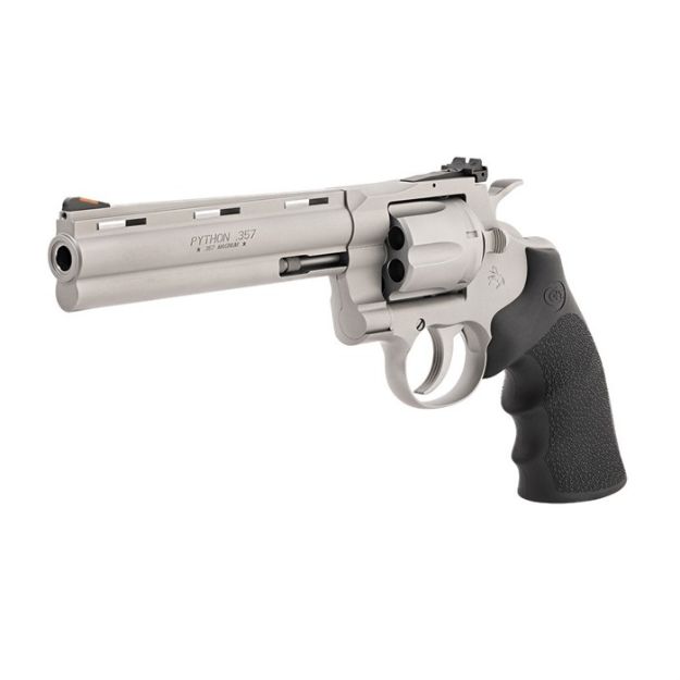 Picture of Colt Python 357Mag 6" 6Rd Matte Stainless Hogue Grips<