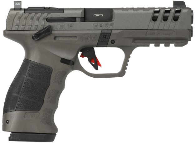 Picture of Sar Usa Sar9 Pistol 9Mm Gen 3 4.4" Bbl 17Rd Mag Platinum